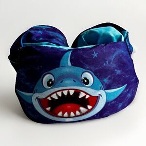 Swimming Vest Assistance Floatie Blue Shark Youth One Size Chest Strap